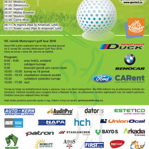 Pozvánka na 3. turnaj Motorsport Golf Tour 2016
